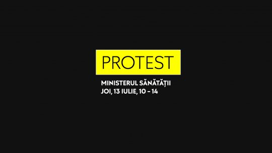 Reprezentanţi ai pacienților cu cancer, protest în fața sediului Ministerului Sănătății