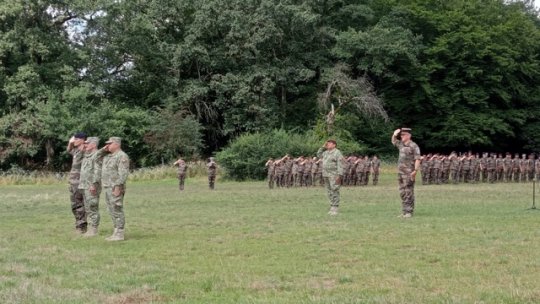 Ceremonie organizată de Ziua Națională a Franței, la Cincu, județul Brașov