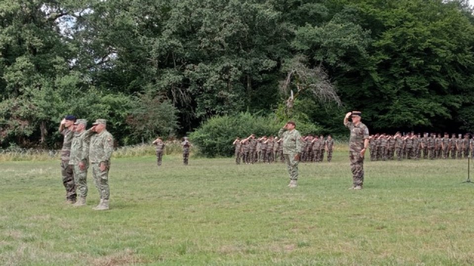 Ceremonie organizată de Ziua Națională a Franței, la Cincu, județul Brașov