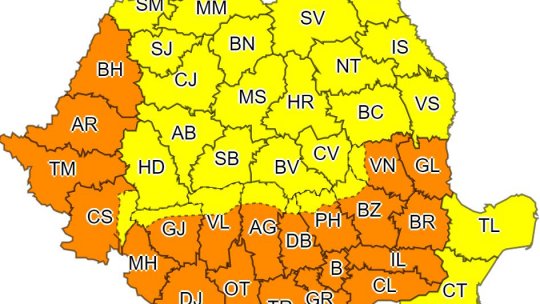 ANM, atenționare privind valul de căldură ce urmează a se intensifica deasupra României