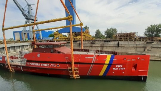 A fost lansată la apă a doua navă multirol din dotarea IGSU