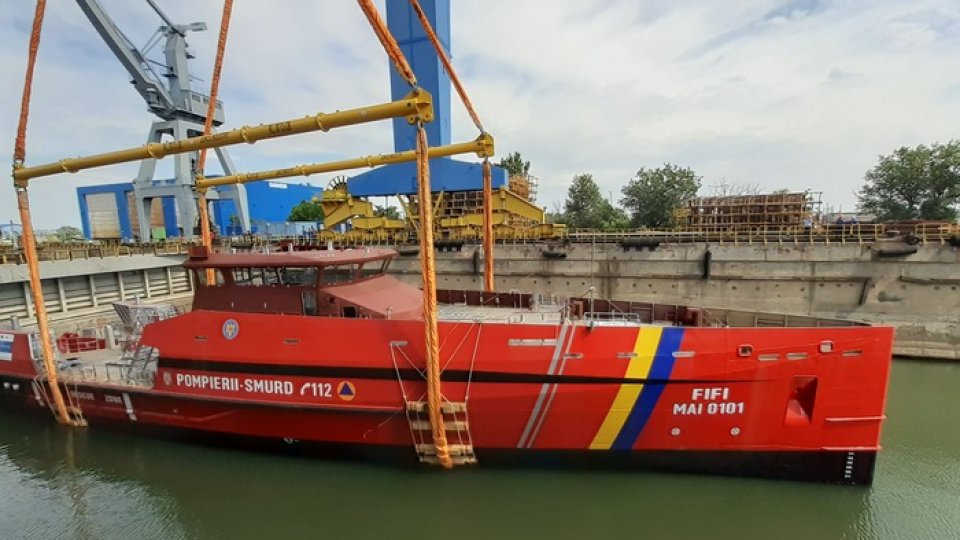 A fost lansată la apă a doua navă multirol din dotarea IGSU