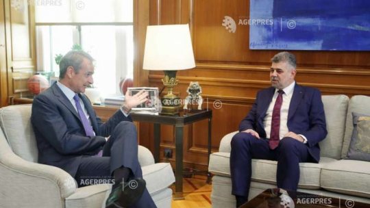 Întrevedere a premierului Marcel Ciolacu cu omologul elen, Kyriakos Mitsotakis, la Atena