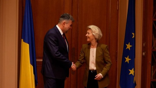 Premierul Marcel Ciolacu a avut, luni, la Atena, o discuţie cu preşedintele Comisiei Europene, Ursula von der Leyen