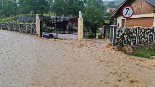 Cod galben de inundaţii în bazinele hidrografice Mureş, Olt, Argeş, Ialomiţa şi Siret
