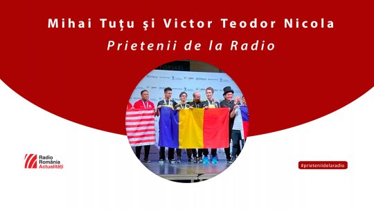 Profesorul Mihai Tuțu și elevul Victor Teodor Nicola, la #prieteniidelaradio