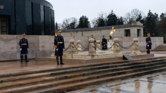 Ceremonie la Monumentul Soldatului Necunoscut din Parcul Carol
