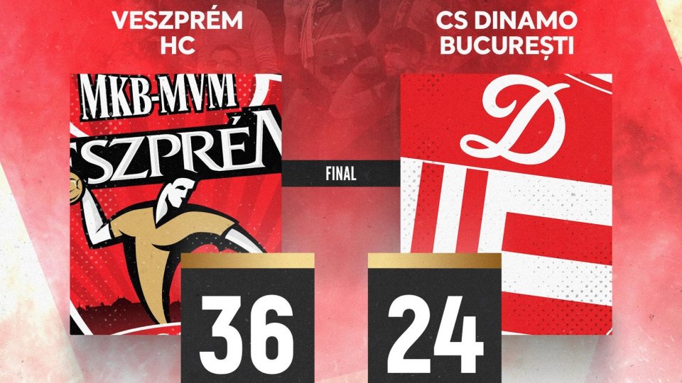 Handbal: Dinamo, învinsă de Veszprem, echipa fostului antrenor