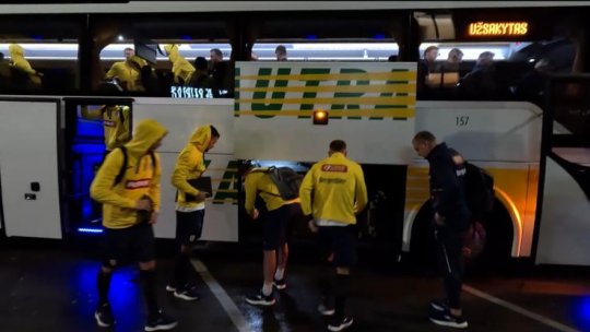 Naţionala de fotbal a României a ajuns la Kaunas, Lituania!