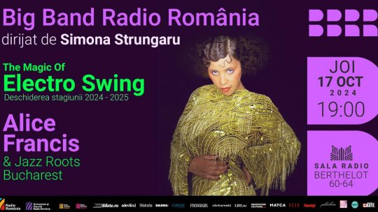 Alice Francis deschide stagiunea Big Band-ului Radio cu un concert de electro-swing