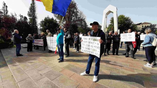 Galaţi: Protest al pensionarilor care au lucrat în condiţii speciale de muncă