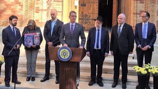 Ceremonie de comemorare a victimelor atacului Hamas, de acum un an