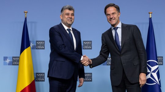 VIDEO: Întâlnire Marcel Ciolacu- Mark Rutte, la sediul NATO