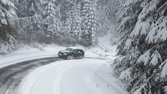 Circulație în condiții de iarnă în Valea Jiului