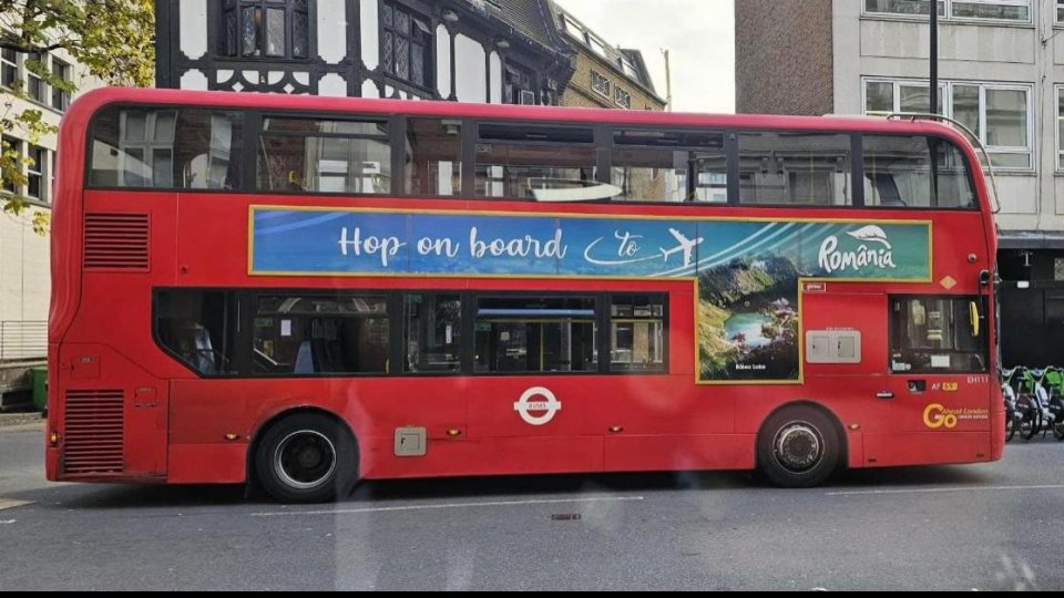 România, promovată pe autobuzele din Londra, Manchester, Birmingham şi Liverpool