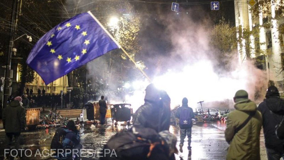 Proteste în Georgia pentru a treia zi consecutiv