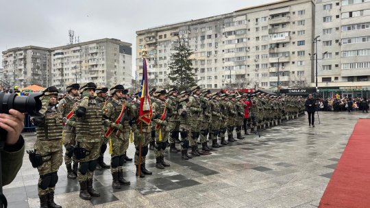 Paradă militară de Ziua Națională, la Focșani