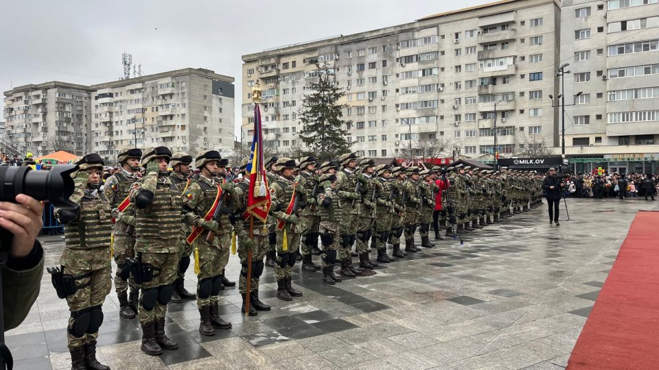 Paradă militară de Ziua Națională, la Focșani