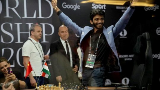 La 18 ani, indianul Gukesh devine cel mai tânăr campion mondial la șah