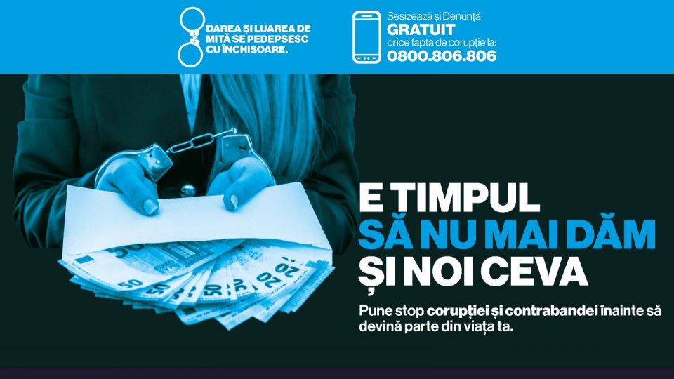 A fost lansată campania naţională de prevenire a corupţiei "E timpul să nu mai dăm şi noi ceva"