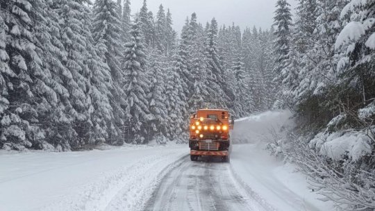 Traficul rutier pe drumul din Sinaia spre Cota 1400 a fost închis