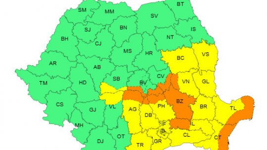 Noi atenționări de vreme rea