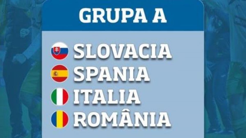 Fotbal: Naţionala de tineret va evolua cu Slovacia, Spania şi Italia la Euro-2025