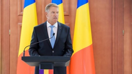 Preşedintele Klaus Iohannis va susţine vineri, la ora 19:00, o declaraţie de presă