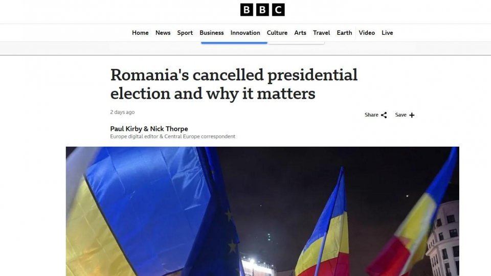 Foreign press on the cancellation of the Romanian presidential elections