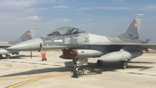 Six Dutch F-16 aircraft "on their way to the European Training Centre in Romania"