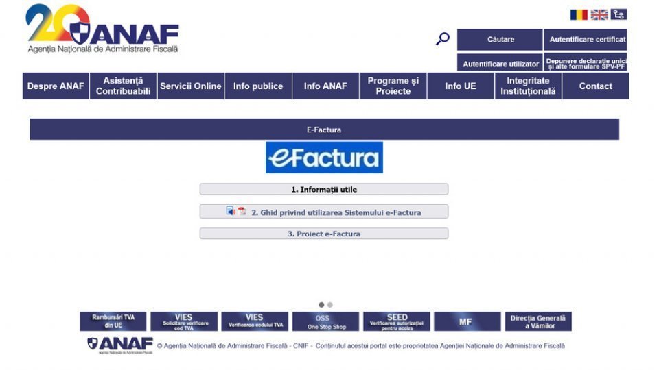 Sistemul e-Factura „nu poate fi folosit de agenţii economici de la sate”