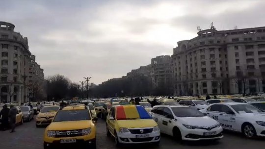 Protest al taximetriştilor, în Capitală