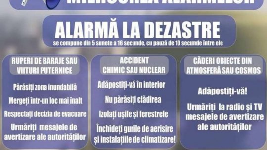 Exerciţiu naţional de alarmare publică