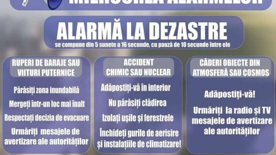 Exerciţiu naţional de alarmare publică