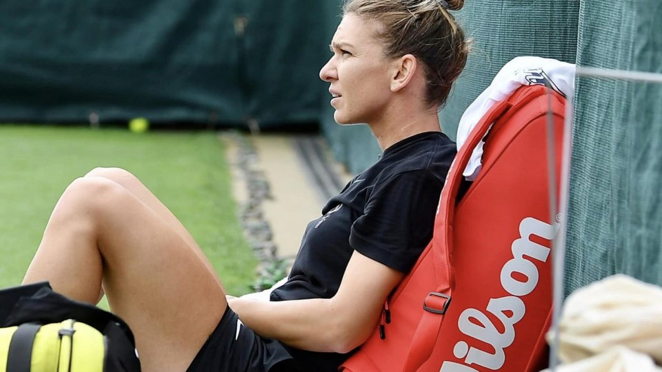 Simona Halep, antrenament pe arena principală a turneului de la Miami