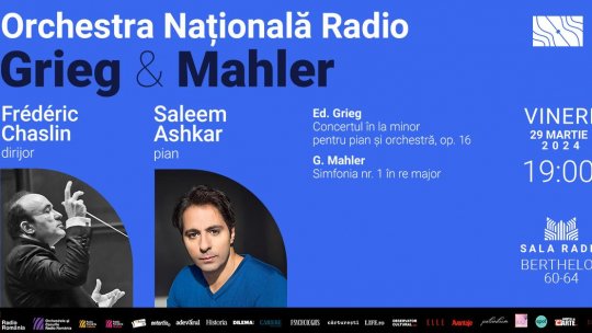 FRÉDÉRIC CHASLIN dirijează GRIEG și MAHLER la SALA RADIO