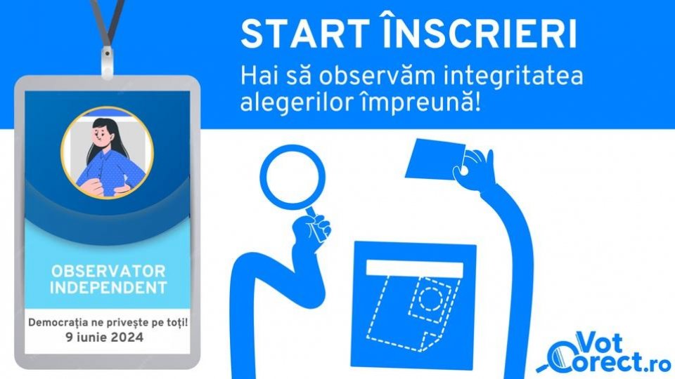 Au început înscrierile pentru observatori la alegeri