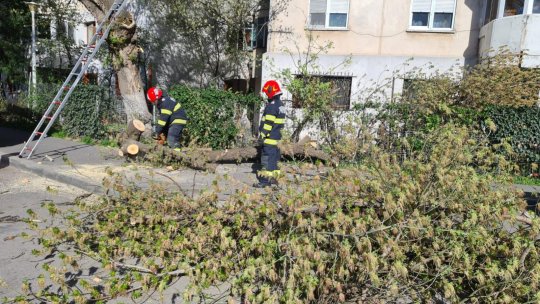 Vijelia a provocat pagube și a afectat traficul în localități din 13 județe