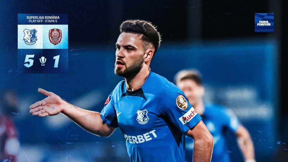 Farul Constanța câștigă clar cu CFR Cluj