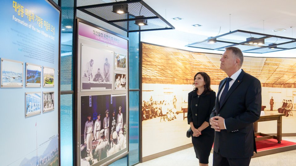 Klaus Iohannis a vizitat zona demilitarizată dintre Coreea de Sud și Coreea de Nord