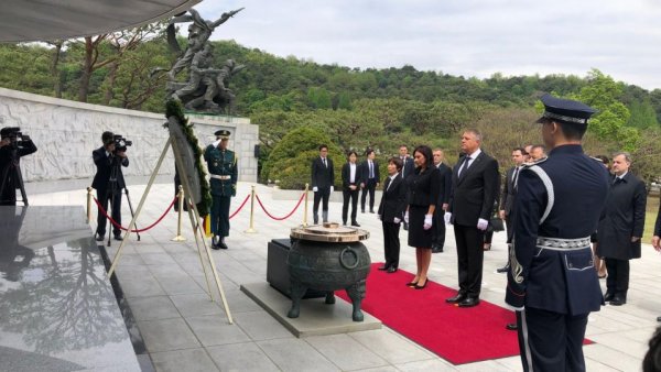 Preşedintele Klaus Iohannis şi-a început, astăzi, vizita oficială în Coreea de Sud