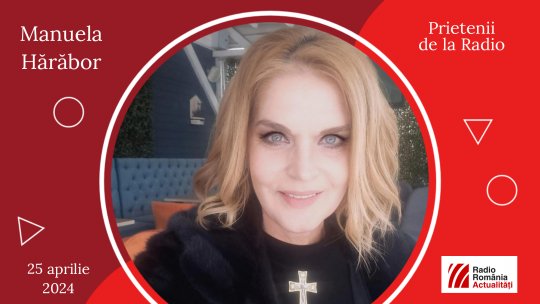 Actrița Manuela Hărăbor, între Prietenii de la radio