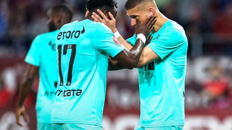 Rapidul pierde în Giulești în fața celor de la CFR Cluj