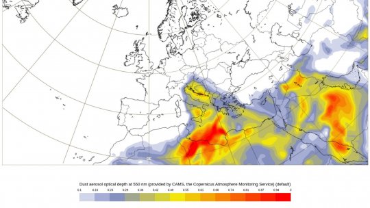 Revine praful saharian