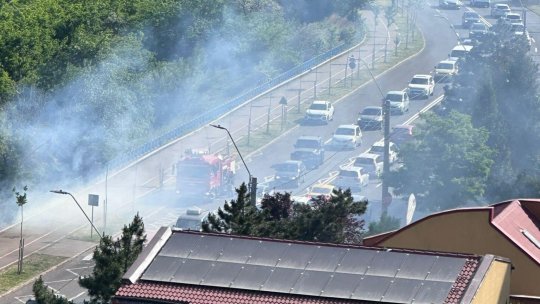 Incendiu pe faleza din Galați