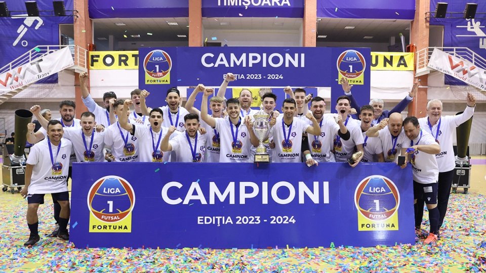 United Galaţi câștigă al 4-lea titlu la fotbal în sală