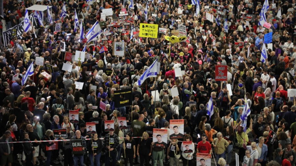 Manifestație la Tel Aviv pentru un acord cu Hamas privind eliberarea ostaticilor