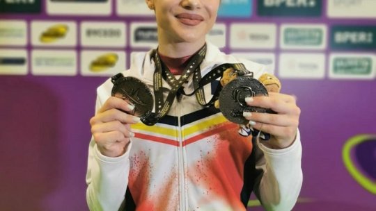Gimnasta Sabrina Voinea, 2 medalii de Argint la Europene