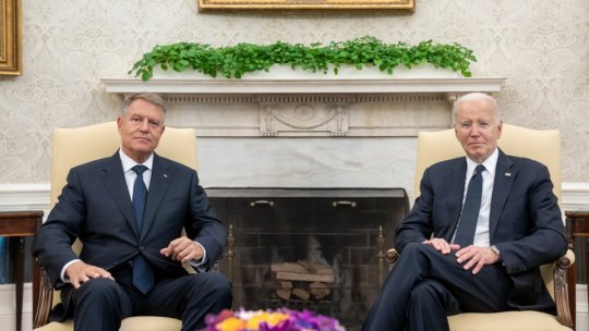 Preşedintele României, Klaus Iohannis, a fost primit la Casa Albă de omologul său american, Joe Biden
