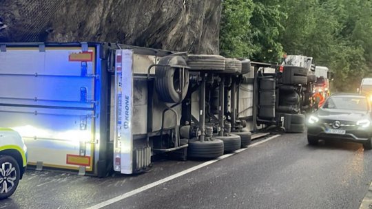 Circulație blocată pe DN7